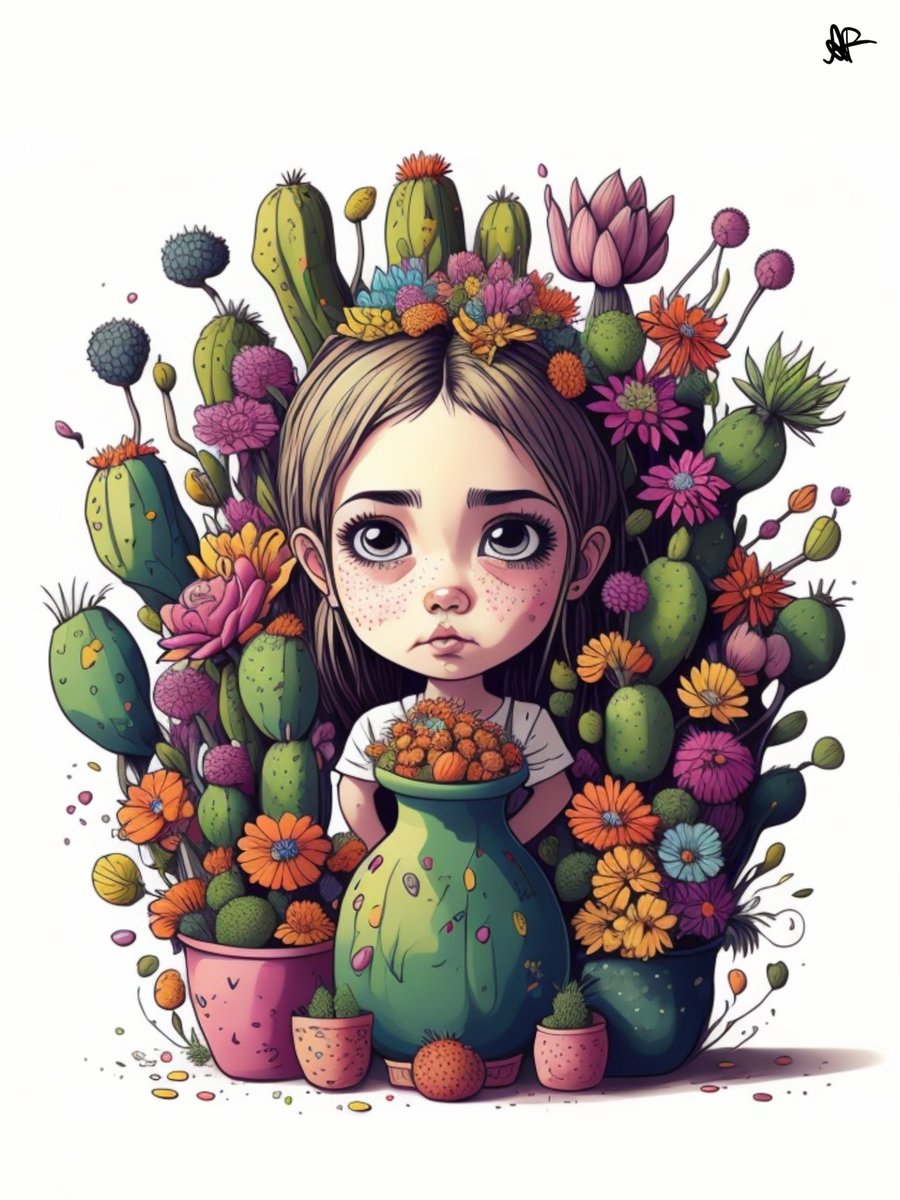 AFDESIGNANDART's tweet image. Price: 0.005ETH
#Surreal cactuses, #multicolored vases, and a #dreamy atmosphere! This mesmerizing #NFTs featuring a lost-in-thought #princesses are a beautiful symphony of vivid colors and intricate details. Perfect for those who appreciate the surreal and imaginative!"