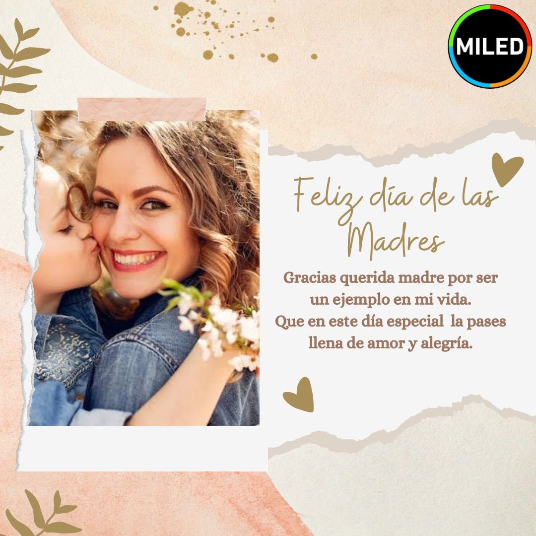 noticiasmiled's tweet photo. #FelizDiaDeLasMadres #GrupoMiled
Madre, tu amor es verdaderamente ciego porque me empezaste a querer antes de ver como era,
Se dice mamá, pero se pronuncia la mujer más valiosa del mundo. ¡Feliz día, Mamá les deseamos por parte de todo Grupo Miled! https://t.co/BjcDGP75a0