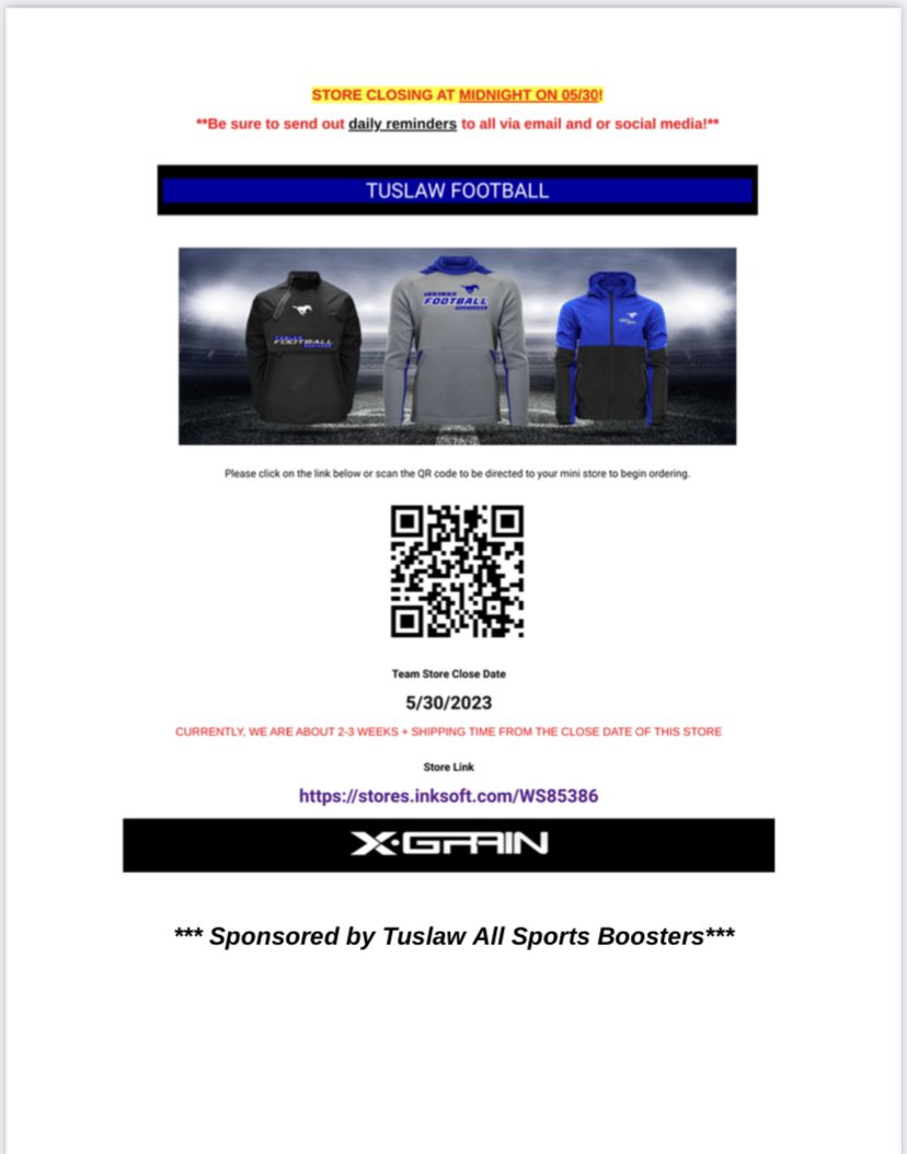 Visit our team store and get your gear early for next year!