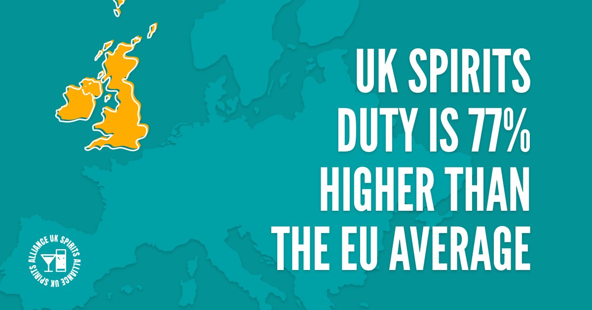 Tax on #Spirits was already 77% higher than the EU average before the Chancellor’s Spring Budget. This is now set to rise further. It is time to support one of our great British success stories which creates jobs, supports communities across the UK and is a vital part of our