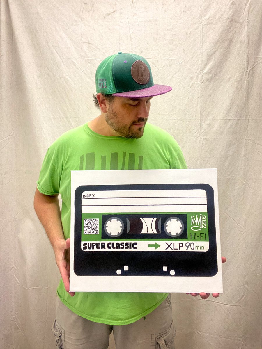 iamthelizardkng's tweet photo. It's time to make music tangible again These tapes have been  a bridge, traditional mediums, obsolete objects, blended together with today's technology. Custom mixtapes are available. Bespoke QR code links to any streaming playlist. https://t.co/kTyzctBN4m
