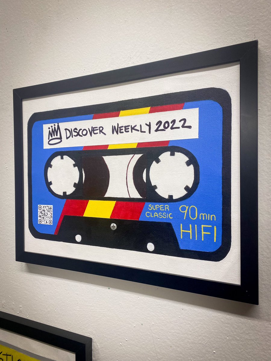 iamthelizardkng's tweet photo. It's time to make music tangible again These tapes have been  a bridge, traditional mediums, obsolete objects, blended together with today's technology. Custom mixtapes are available. Bespoke QR code links to any streaming playlist. https://t.co/kTyzctBN4m