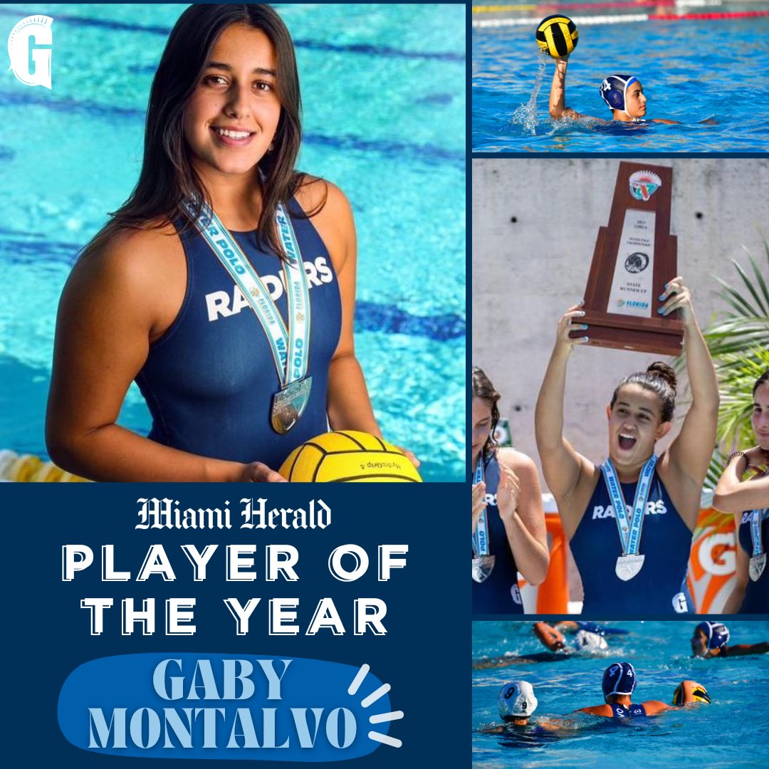 GPrep_Athletics's tweet image. Congratulations to Gaby Montalvo ‘23 on being selected as @miamiherald Water Polo Player of the Year ✨ Gaby led our Girls' Water Polo team to the state championship game, finishing the season with 132 goals, 28 assists, and 84 steals. Go Raiders!

#unparalleled