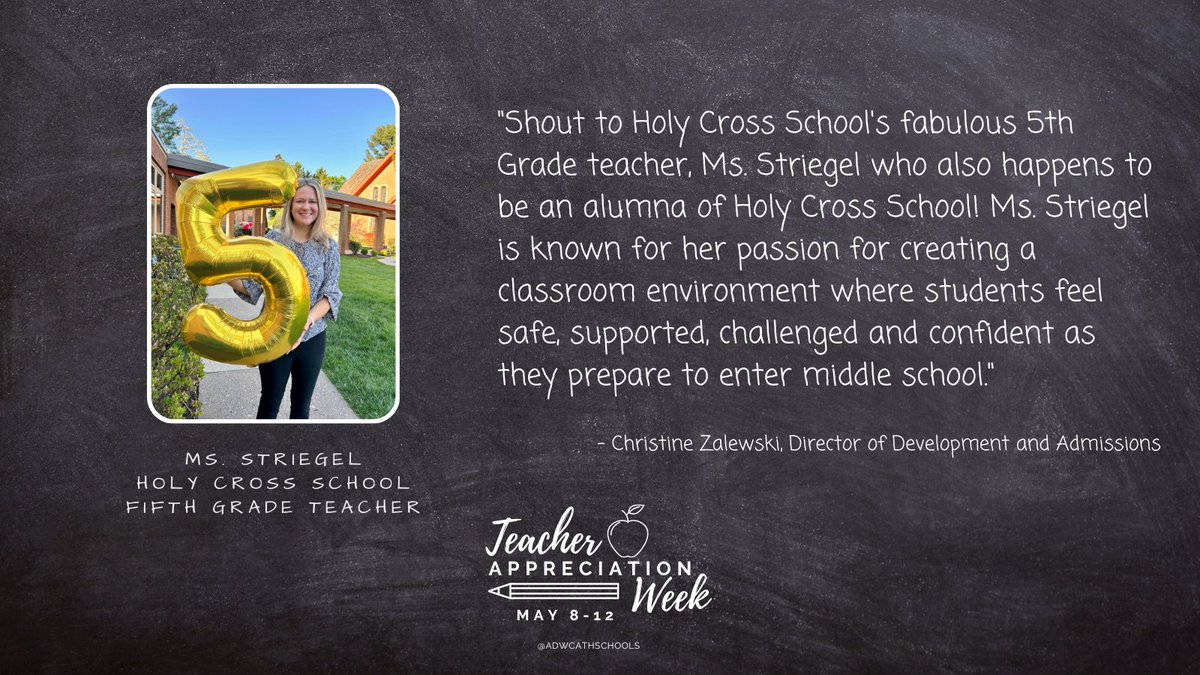 rmendez1's tweet photo. RT @ADWCathSchools: We appreciate our teachers for their ability to make learning fun and engaging while also integrating our Catholic faith into the curriculum. Your creativity and enthusiasm have sparked a love of learning in our #ADWcommUNITY! #Teache… https://t.co/hXLz1EKRuB