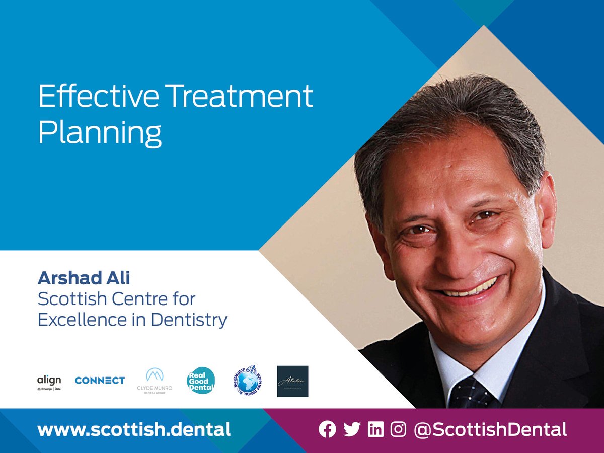 ScottishDental's tweet photo. This year, join Arshad Ali to discuss effective treatment planning as part of the Scottish Dental Show education programme. 

🦷 Book this session now: https://t.co/Ml90jroLwX 

#Dental #Dentistry #CPD https://t.co/X7EnycB2GY