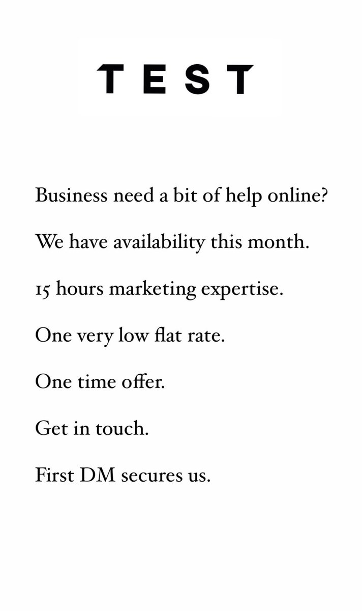testcreatives's tweet photo. Need some #marketing support? We have some availability this month. Reach out if you’re interested! #digitalmarketing #agencylife #testcreative https://t.co/8wycAEBrFI