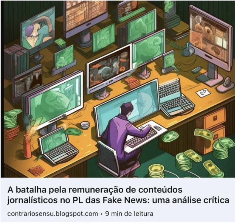 StefaniJvogel's tweet photo. A batalha pela remuneração de conteúdos jornalísticos no PL das Fake News: uma análise crítica.
https://t.co/jUAkzwL0Mw
#PLfakenews #jornalismo #tecnologiadigital #futuro #Politica https://t.co/0HadjrdiOv