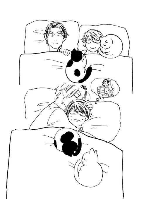 猫全部こっち来る