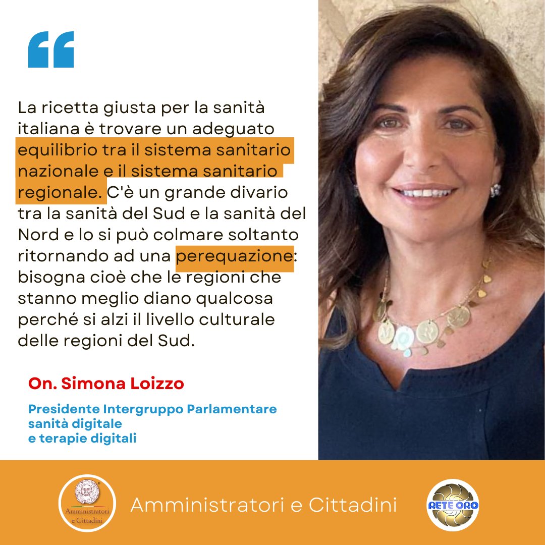 #Loizzo sulla #sanità italiana: "C'è un grande divario  tra la sanità del Sud e la sanità del Nord e lo si può colmare soltanto ritornando ad una perequazione: bisogna cioè che le regioni che stanno meglio diano qualcosa perché si alzi il livello culturale delle regioni del Sud".