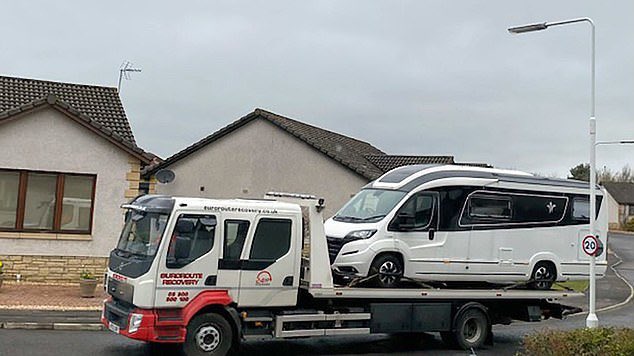 Tonyt34200's tweet photo. @trafficscotland Not applicable to You know who since the #snpcampervan was impounded by the Polis the other day https://t.co/41U47caj50