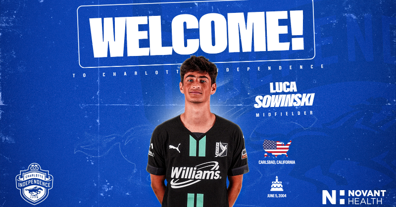 Independence's tweet photo. Bringing in a new attacking threat from @FCTulsa! 🤝 

#WeAreCLT #BewareTheBlue