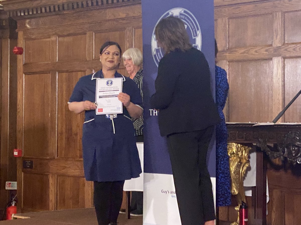 Huge congratulations to the 66 nurses and midwives who received a Nightingale Academy award today.

We're so proud of you - your leadership, your kindness and your commitment to ensuring our patients always get the best possible care. Thank you!

#TeamGSTT