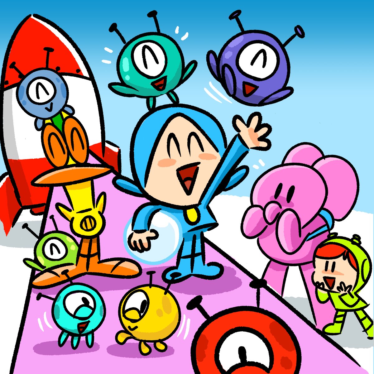 👏🏻👏🏻👏🏻 The End! #pocoyo