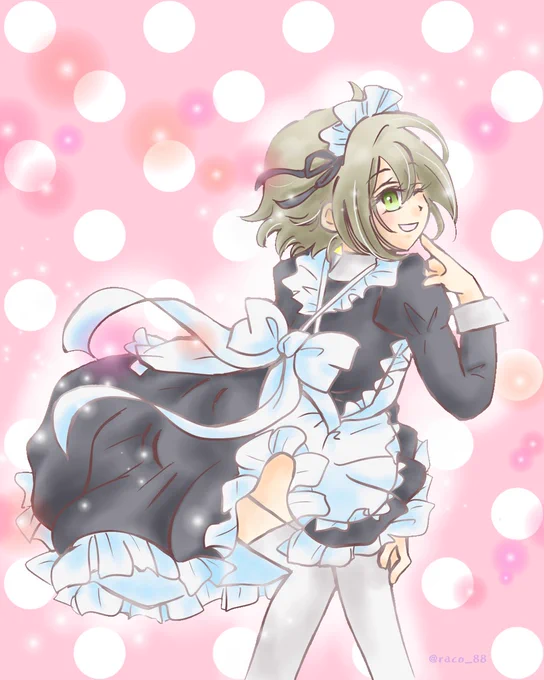 メイド エラン5号 メイドの日だから思いっきりかわいくてもいいかな #水星の魔女 #メイドの日