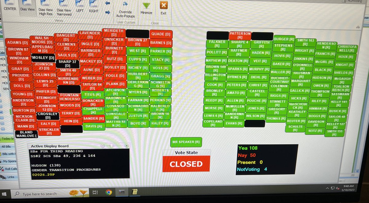 EmilyManleyTV's tweet photo. #BREAKING | A bill restricting gender-affirming care for minors is headed to @GovParsonMO’s desk. This allows patients who are receiving care to continue once the law goes into effect. Parson previously said if this wasn’t passed he was going to call a special session. #moleg https://t.co/zixlNxQ4Y6
