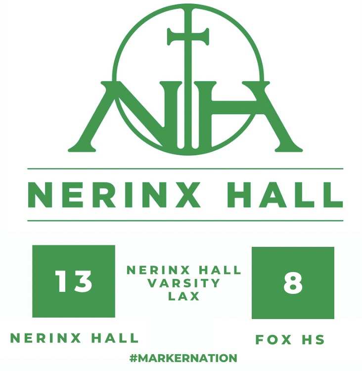 NerinxAthletics's tweet photo. Varsity Lacrosse with a nice win last night at Fox HS!! 

#MARKERNATION https://t.co/hhBDC0kmt5