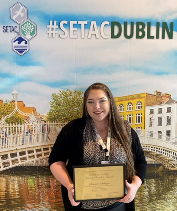 ECETOC's tweet photo. Thursday is WomenInScience ❗️
Today, let’s congratulate @SummerSelinger, MSc Student @usask @toxcentre 🌟 for winning the @ECETOC @SETAC_world EU 🇪🇺 🔸Young Scientists Award🔸 for best platform presentation at #SETACDublin 👏🏽 https://t.co/5bbr1p4mdU