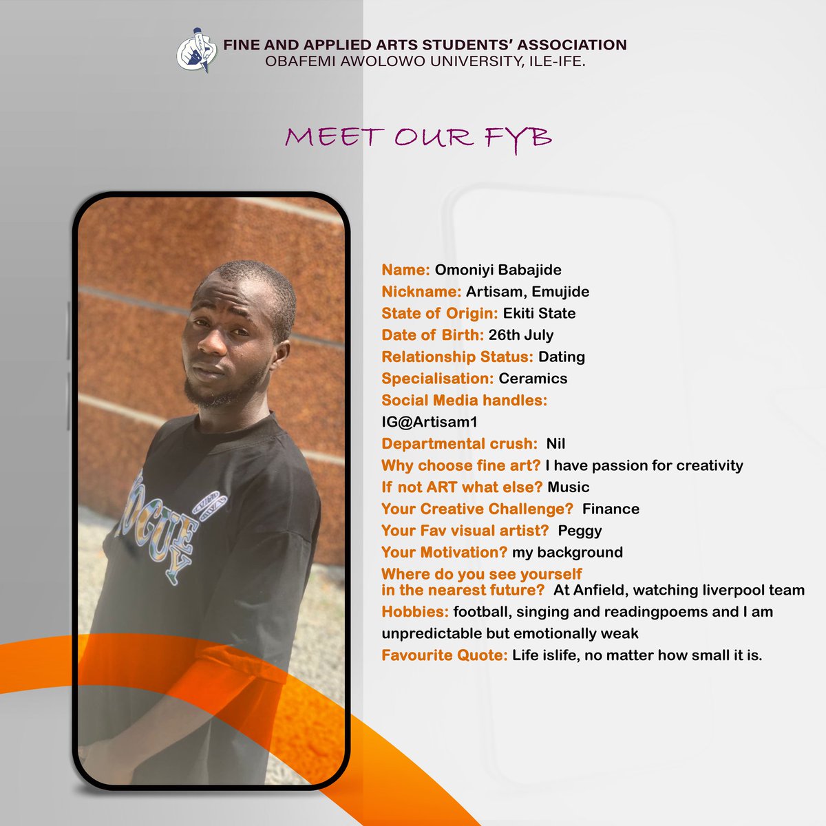 faasa_oau's tweet photo. Meet our FYB of the day https://t.co/n2pEqptTo7