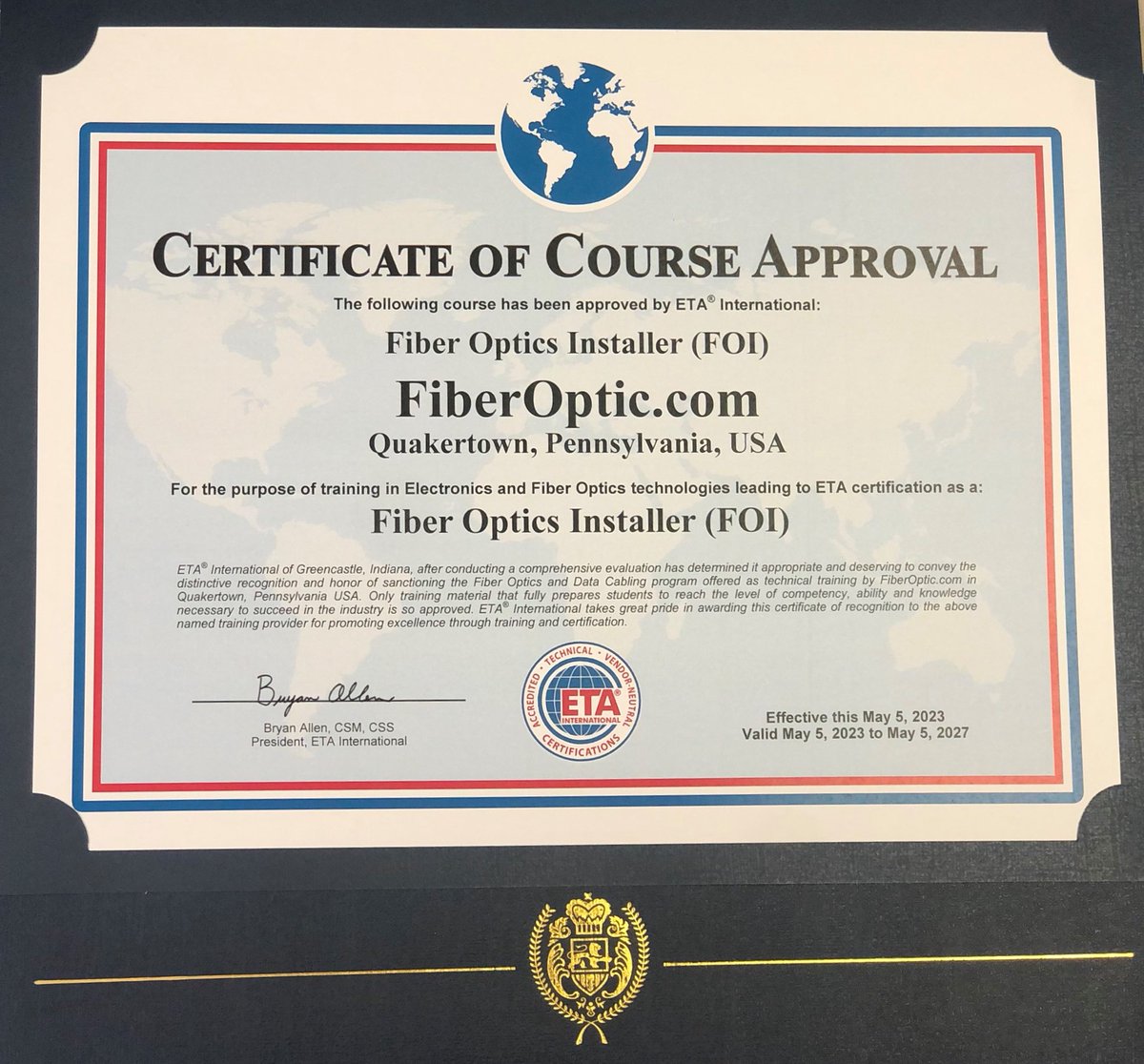 TheFiberSchool's tweet photo. Certification confirms that you have the knowledge and skill to be successful.  

The Fiber School is pleased to announce the renewal of the following courses through @ETAIntl  

To learn more visit https://t.co/uySwhCxqWJ
#telecom #fiberoptics #training #trainingCourses https://t.co/xX6JOQPcGy