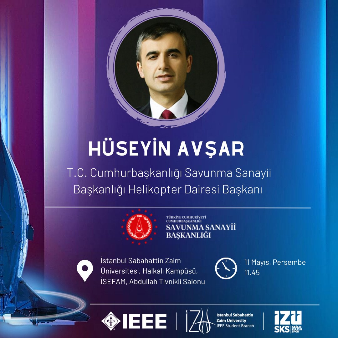zaimuniv's tweet photo. İZÜ İEEE Kulübünün düzenlediği Mühendislik ve Teknoloji Günleri (MTG) 11-12 Mayıs tarihlerinde İZÜ Abdullah Tivnikli Konferans Salonunda gerçekleşecek.
Rektörümüz Prof. Dr. Ahmet Cevat Acar ve Rektör Yardımcımız Prof.Dr. İsmail Küçük’ün açılış konuşmaları ile başlayacak programda https://t.co/y9BZ5xe6Mt