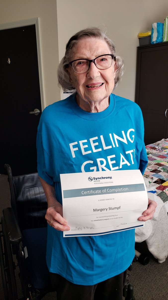 SynchronyRehab's tweet image. May is #GraduationMonth, &amp;amp; we're thrilled to celebrate our rehab residents who have completed their therapy programs at Synchrony Rehab. Your hard work, determination, &amp;amp; perseverance have led you to achieve your therapy goals. Congratulations on your graduation! #ConGRADulations