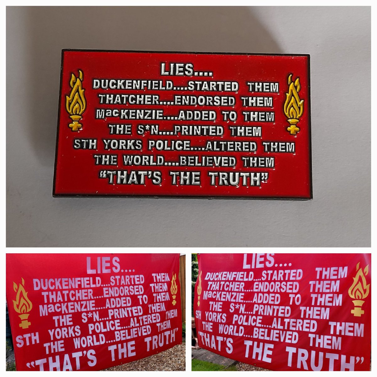 From banner to a badge - Designed by Paul Willey @Liverpoolbadges #JFT97 #DontBuyTheSun #HillsboroughLawNow YNWA