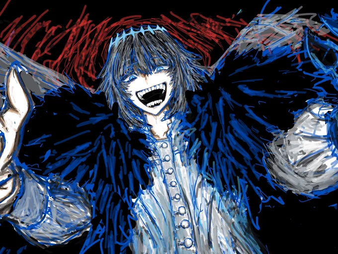 過去の絵です。 オベロンとメリュジーヌとバーゲスト