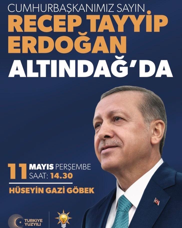 ALTINDAĞ Reisini bekliyor 😊

Duyan duymayana duyursun 😉

Cumhur'un başkanı, Liderimiz, Sevdamız  @RTErdogan yarın ALTINDAĞ'da 😊

Yer :Ankara' nın Kalbi

Konum : Hüseyin Gazi Göbek

Saat: 14:30

@Akparti
@AkpartiAnkara
@hakanhanozcan
@Fatih__Bildik
@asimbalci

#AltındağHazır