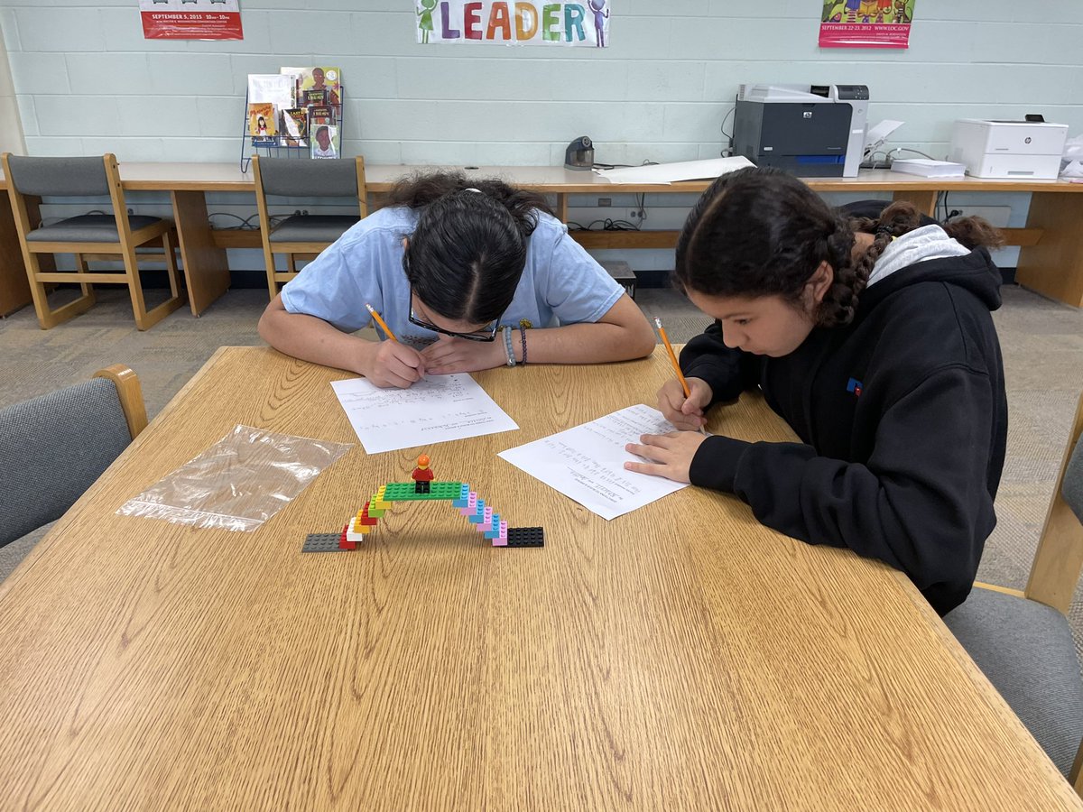 CPESspecialist's tweet photo. 6th graders building Lego bridges and writing directions on how to reproduce their bridge. Learning by doing: functional text! #cpesreads #cpesreads https://t.co/ozcuqVhG0y