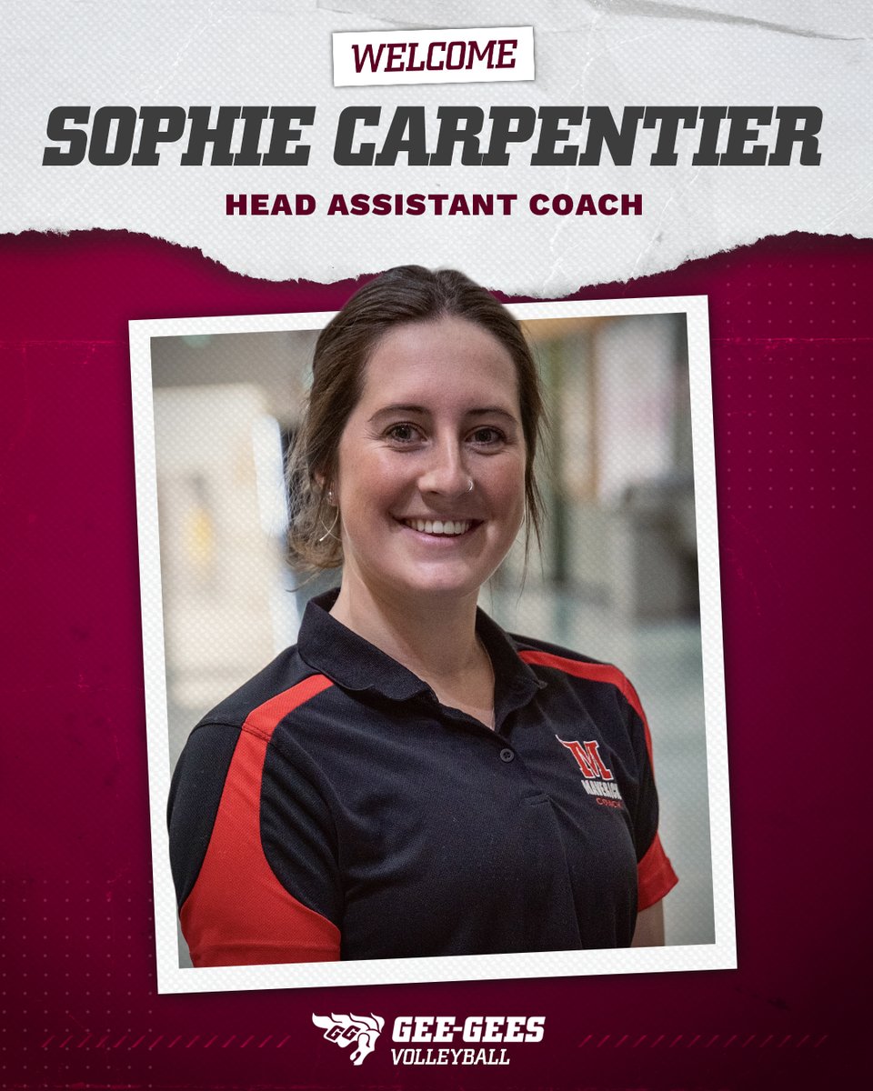 GeeGeesWVB's tweet photo. We are pleased to welcome Sophie Carpentier as our new Head Assistant Coach! 🏐

An Ottawa product, Sophie will bring a wealth of coaching and playing experience to our Gee-Gees family! 💪

Welcome Sophie!

📰 https://t.co/OSWOyuFLjq https://t.co/oxvInsn4YQ
