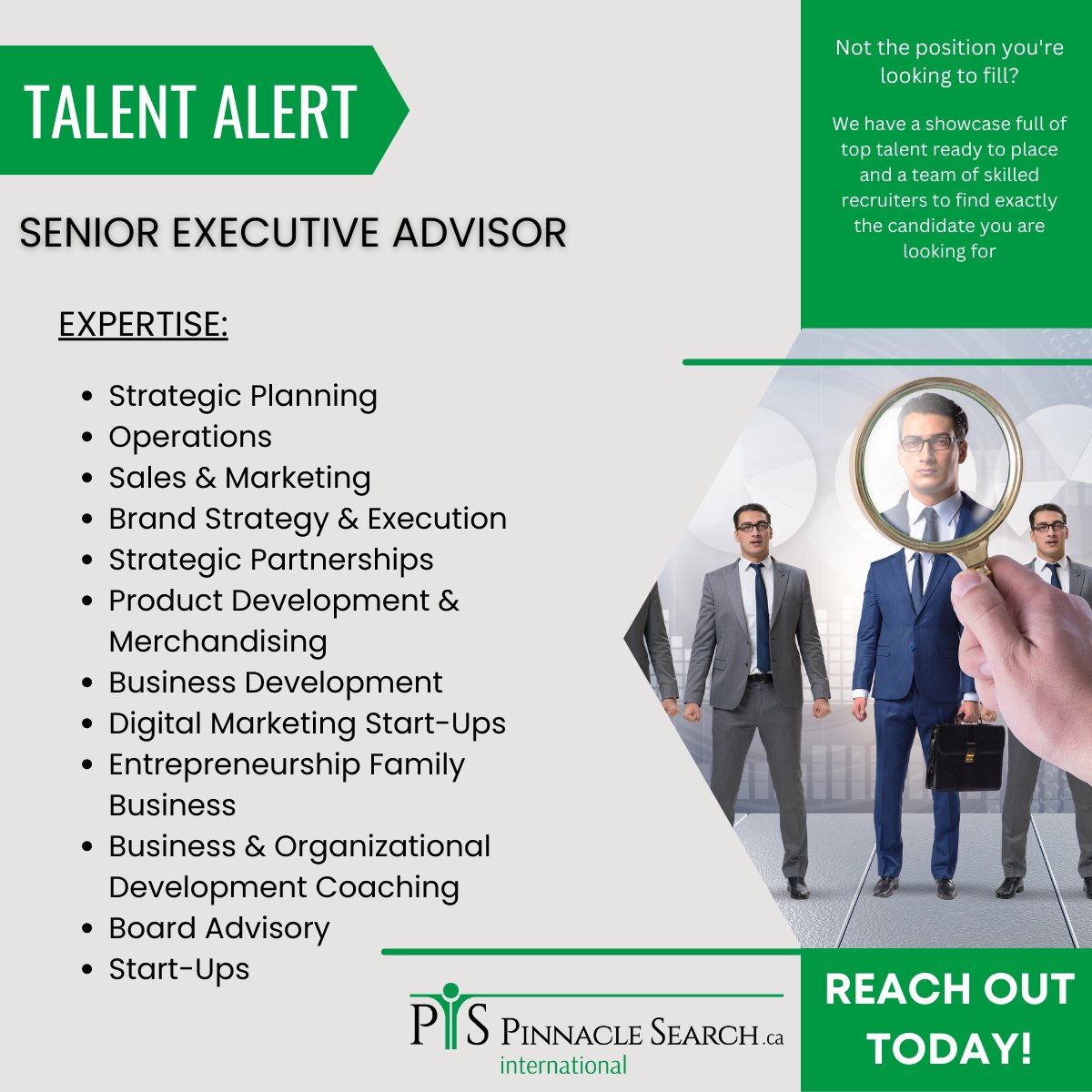 The candidate that stands out in the crowd. We've got just the right one in our talent showcase. Take a look at this successful executive tinyurl.com/dvjdp6zb and connect with us to discuss your placement needs.

#SeniorExecutive #advisor #talentalert
