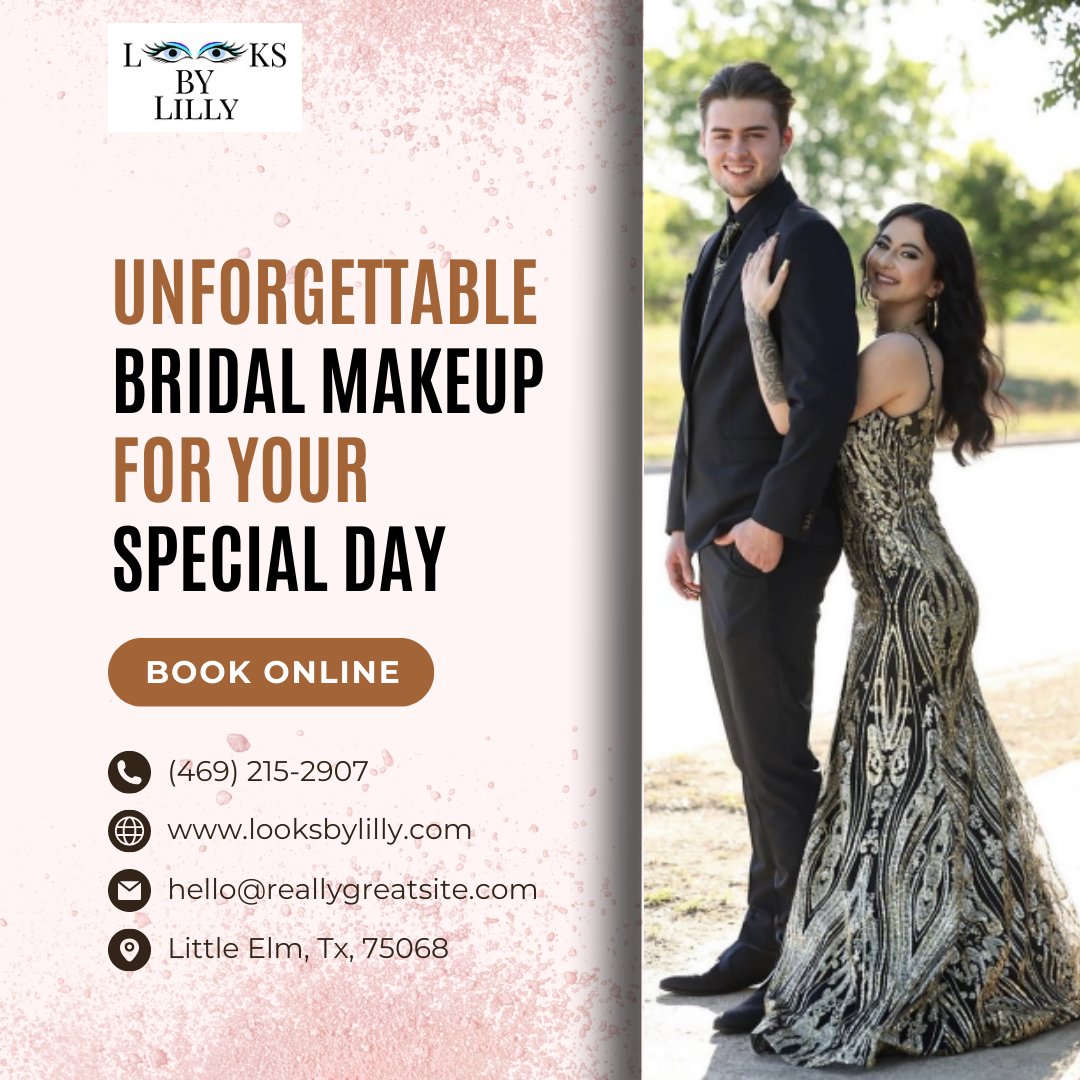 Let us take your wedding day look to the next level with our unforgettable bridal makeup! 👰💄

Book Online
📞 (469) 215-2907
✉️ hello@reallygreatsite.com
🔗 looksbylilly.com
.
.
.
#bridalmakeup #weddingmakeup #bridalbeauty #bridesofinstagram #weddingday