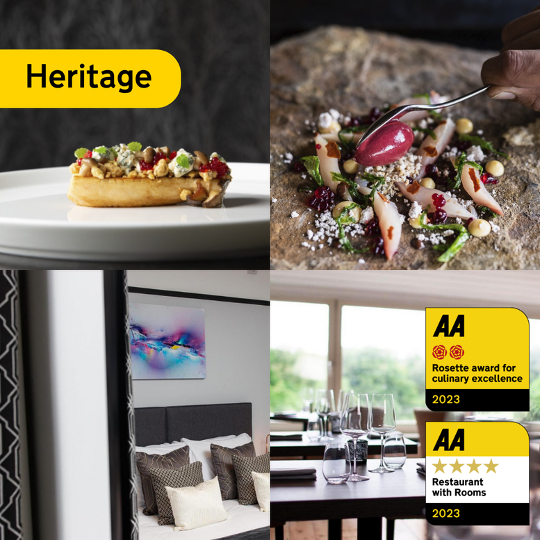 LATEST RATED – @Heritage_sussex, awarded 2 #AARosettes & 4 #AAGoldStars!

Why visit?
📍 In the heart of Sussex
🍴 Well-thought-out menus
🎨 Classy bedrooms and restaurant design
❤️ Welcoming staff

Book your visit > tinyurl.com/dpdppsp5

#AALatestRated @MattGillan