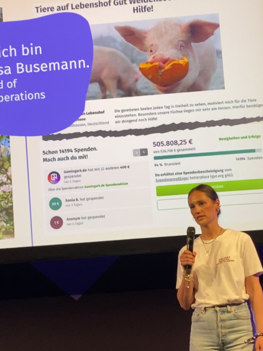 Endspurt #OMR2023 mit der Masterclass von <a href="/luisa_busemann/">luisa busemann</a> von @betterplace_org: Community Building, Branding und Social Engagement für Content Creators. Dieser Tag hat sich mehr als gelohnt - top SpeakerInnen und wirklich relevante Insights.
#OMR #sinnfluencing #OMR23