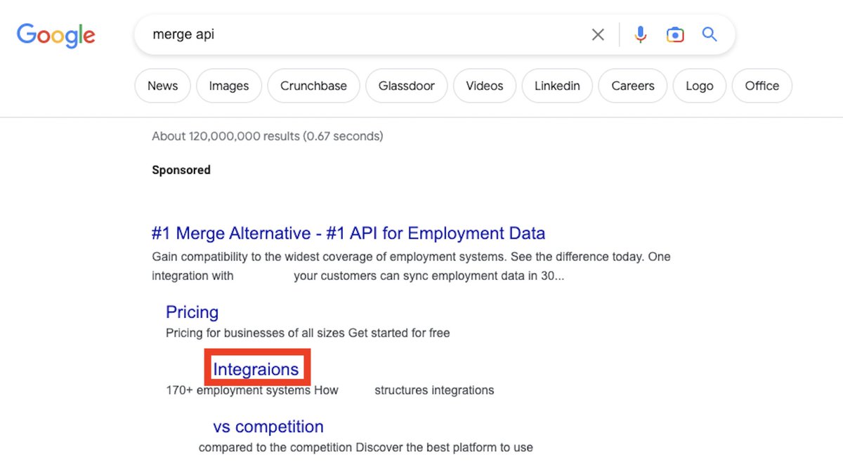 shensi_'s tweet image. if you're going to bid on "merge api" ... shouldn't you spell integrations correctly? 🙃