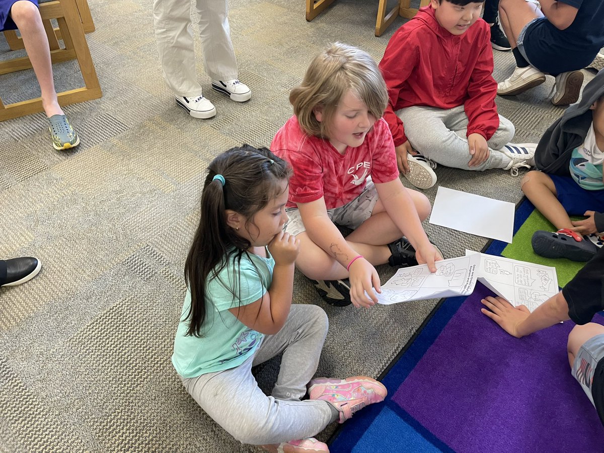 CPESspecialist's tweet photo. 4th graders reading their original Elephant and Piggy stories to our pre-schoolers! #cpesbelieves #cpesreads https://t.co/PhShJ4M9Pi