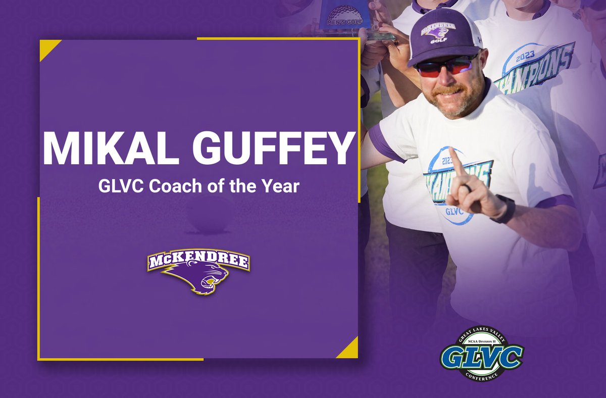 ⛳️🐾 | Presenting your @GLVCsports Men's Golf Coach of the Year!! #GLVCmgolf x #BearcatsUnleashed x @McKBearcatGolf
