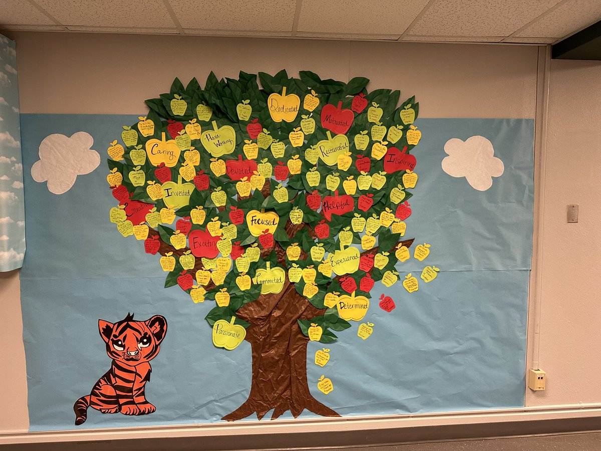 bowie_avid's tweet photo. What a cute tree!!! Thank you @MsMayraOrozco and the Bowie Parent Center for such a kind gesture! I LOVE it! Admin wrote every teacher an apple! How cute!!!! 🤍💚🤍🐅 @IrvingBowie_MS @Sra_Ibarra_ @SEL_Champions https://t.co/GeAzU7bU3z