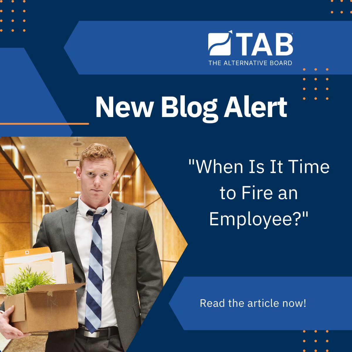 hertzarik's tweet photo. #RT @TAB_Boards: Check out our newest blog article, "When is it Time to Fire an Employee," where we share valuable insight to help business owners like you make those tough decisions.  
 
https://t.co/CrWiAFTXxl
 
#tabboards #businesscoaching #peeradvis… https://t.co/To88Uid9mm