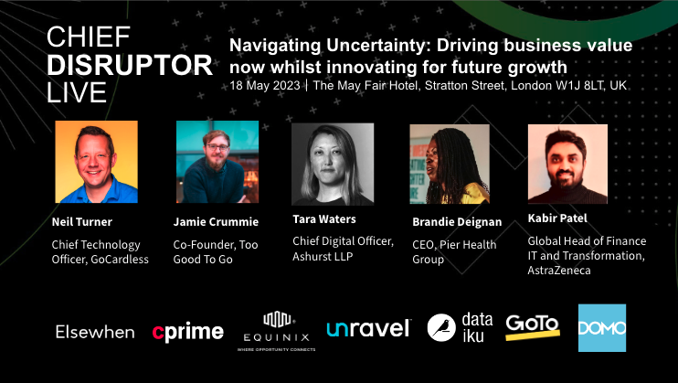 EmmaVTaylor_'s tweet photo. Don't miss out on the opportunity to learn from industry leaders at Chief Disruptor LIVE next Thursday. With the current state of uncertainty, it's more important than ever to build resilience and adaptability in your business. Register now! https://t.co/iGnr1Ai6zN https://t.co/TGIBvTL95Q