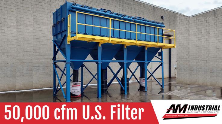 Here is your reason to buy used - 50,000 cfm U.S. Filter #516 WCC 36 Cartridge Dust Collector conta.cc/41Dkhz4 #amindustrial #usfilter #dustcollector #dustcollection #usedequipment #dust