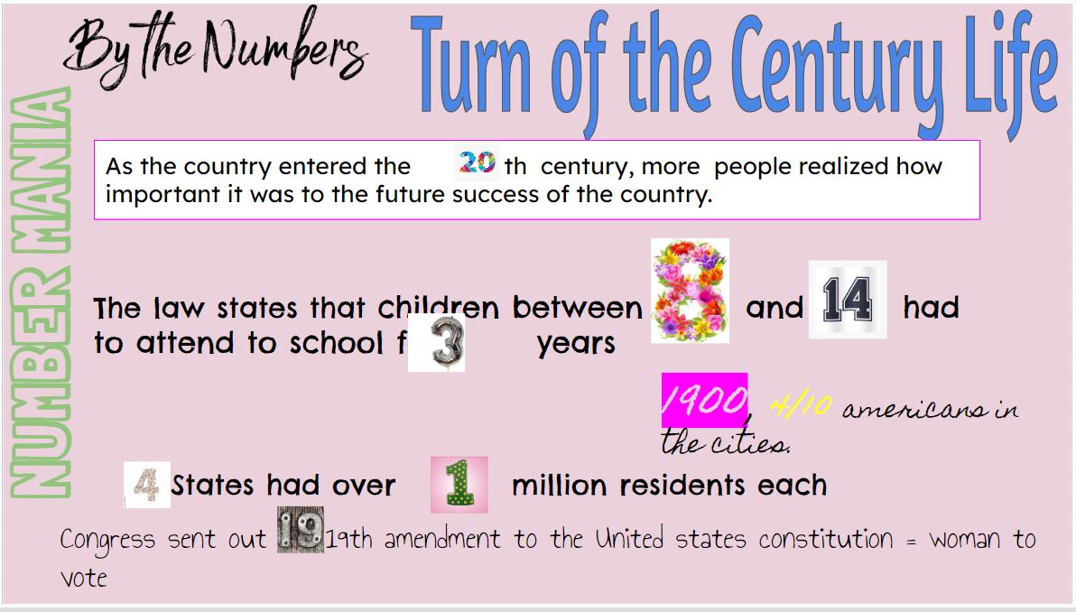 Trying out some new eduprotocols before the year ends!  Number Mania was a hit!  So creative!  They read a short article on the "Turn of the Century" and collaborated on a slide with their study buddy, all done in 30 minutes!  <a href="/durham_dragon/">Don T Durham Dragons</a> <a href="/Carrollisd/">Carroll ISD</a>
