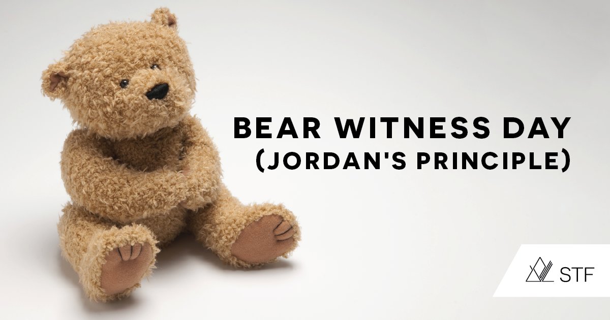 Today we honour Jordan River Anderson and his family for the gift of Jordan's Principle.

Jordan's Principle is a child-first principle that ensures no other First Nations children needlessly suffer the way Jordan River Anderson did. Join us in honouring #BearWitnessDay.