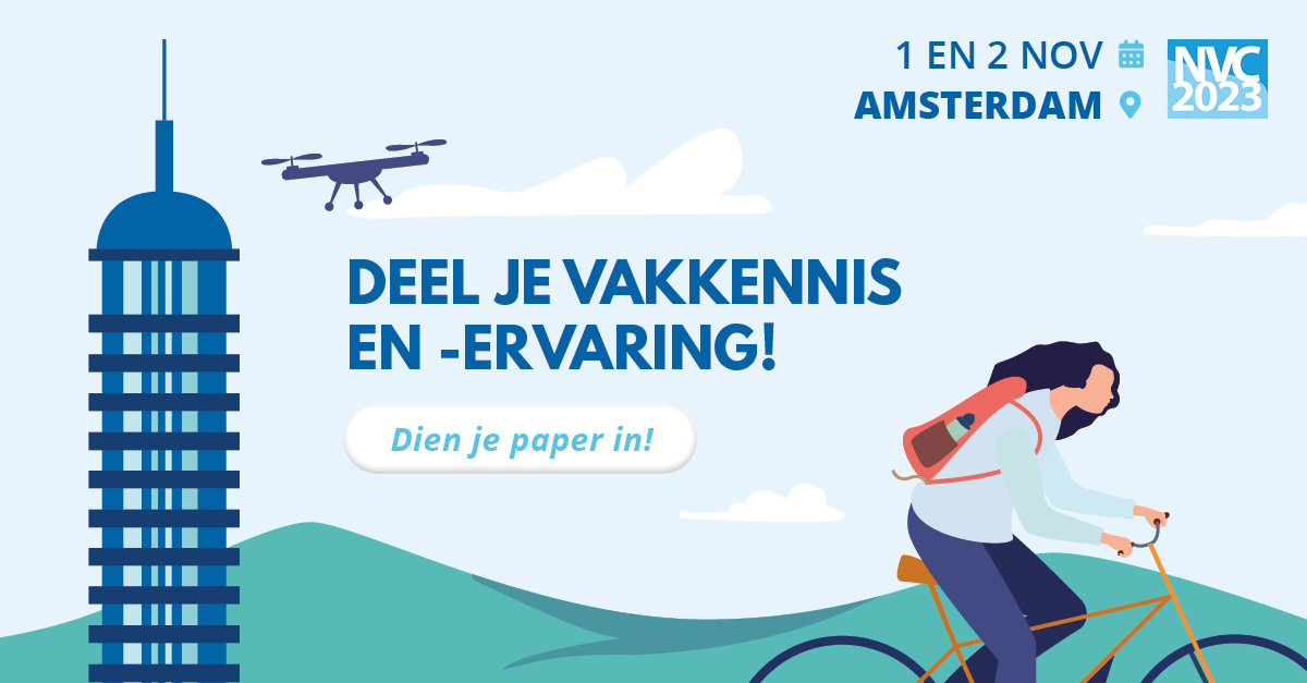 Call for papers! 📢 We nodigen je van harte uit bij te dragen aan het programma van het #NVC  op 2 november. We bieden iedere vakgenoot de mogelijkheid om nieuwe vakkennis en -ervaringen te delen.

Dien uiterlijk 30 mei je paper in!
bit.ly/3puyCzJ

#verkeerskundecongres