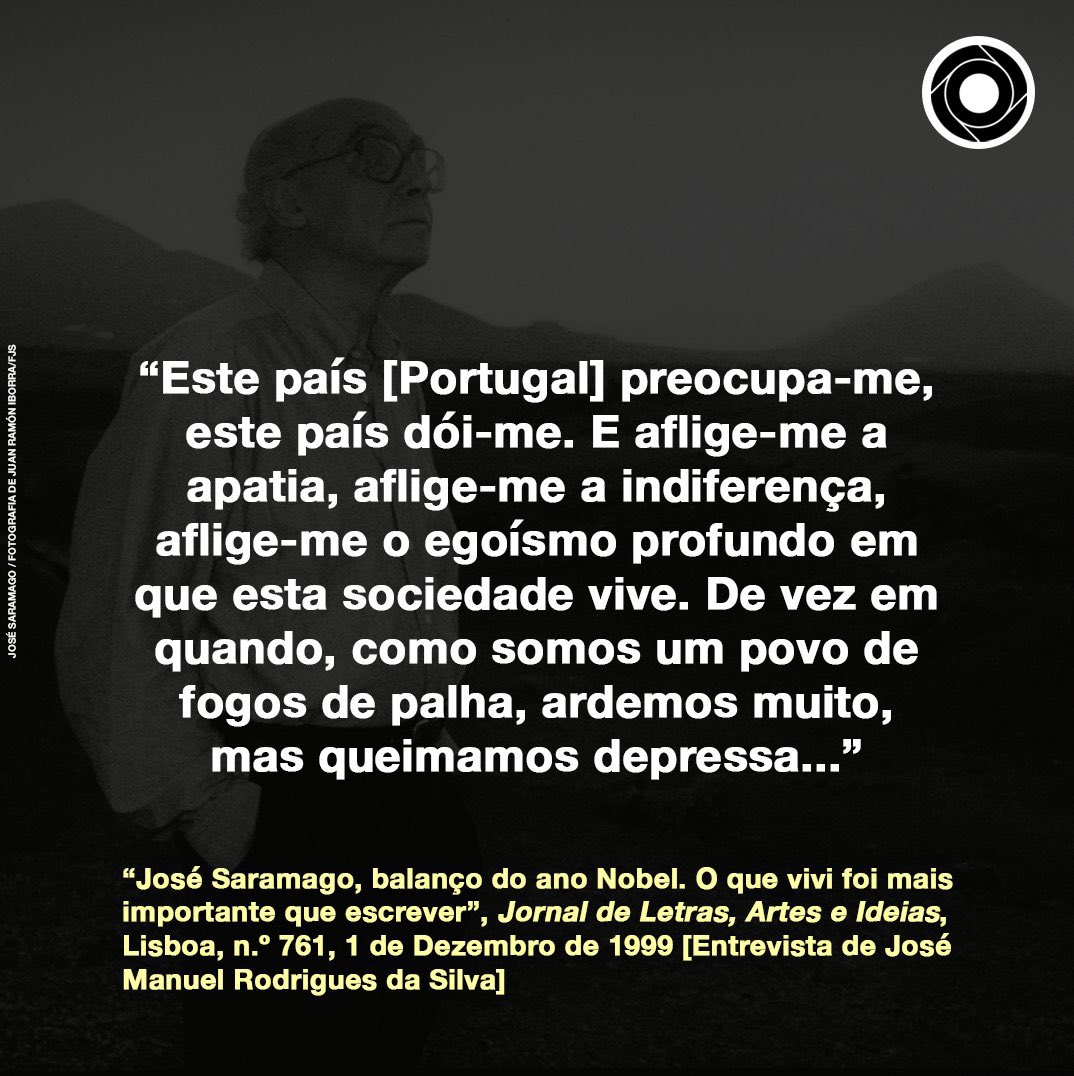 “Somos um povo de fogos de palha, ardemos muito, mas queimamos depressa…”