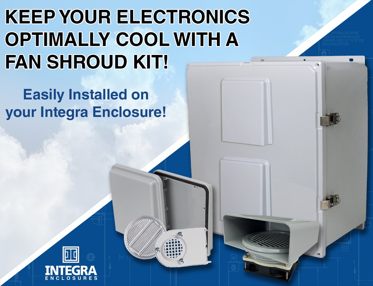 The summer heat is approaching ☀️🌡️Keep your electronics cool with a fan shroud kit from Integra! Shrouds can be installed as a stand-alone ventilation source or include one of our powered fans as a forced air solution.
For more information: ow.ly/jH2Y50OfRZu