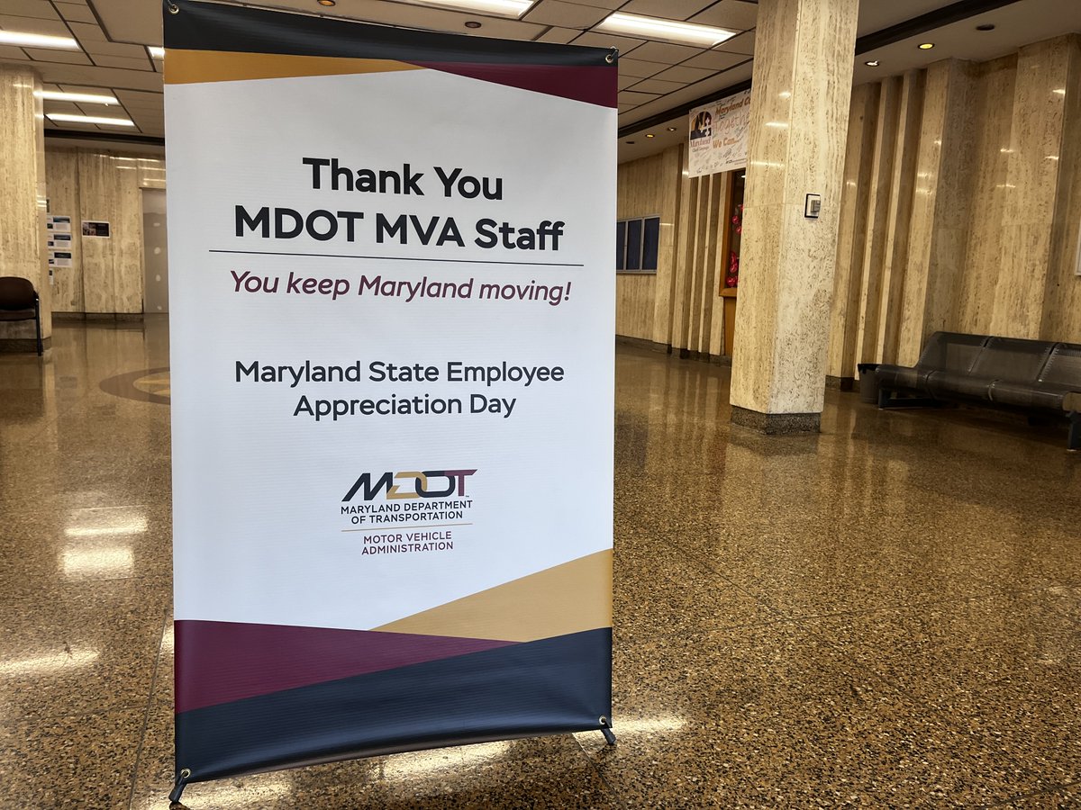 Governor Wes Moore on Twitter "Thank you to MDOTNews, MD_MVA for