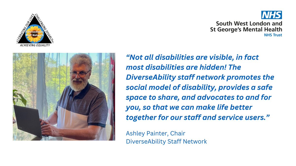SWLSTG's tweet photo. To celebrate Staff Networks Day, Ashley explains how our DiverseAbility Staff Network is #MakingLifeBetterTogether for our staff and service users at @SWLSTG β¬οΈ
#StaffNetworksDay https://t.co/qEc3AfiwSI