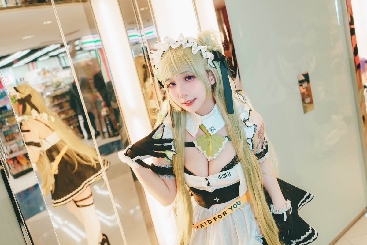 rintophoto's tweet photo. #メイドの日 #メ��ドの日2023 

#RG29 Day2

ソーダ💚@niku_km 🍖

#nikke #nikkecosplay #勝利女神妮姬 #勝利の女神 #ソーダ #soda 

#ぽっちゃり女子 #むちむち女子 
#メガニケ #おっぱいは正義 #メイド服 #メイドコスプレ #ニーハイ

#5月10日はメイドの日なのでリプ来たキャラにメイド服を着せる https://t.co/MbRKl1ORcL