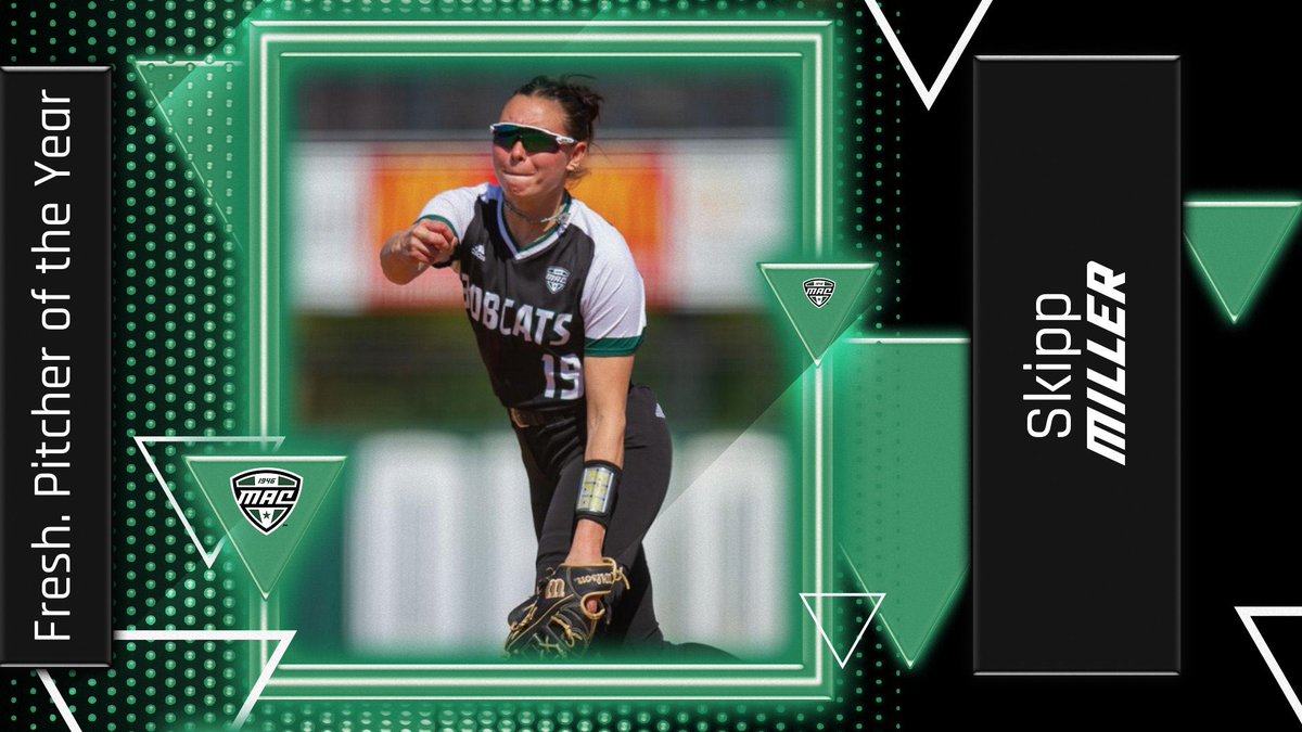 Freshman Pitcher of the Year: Skipp Miller 🥎

<a href="/OhioBobcatSB/">Ohio Softball</a> | #MACtion
